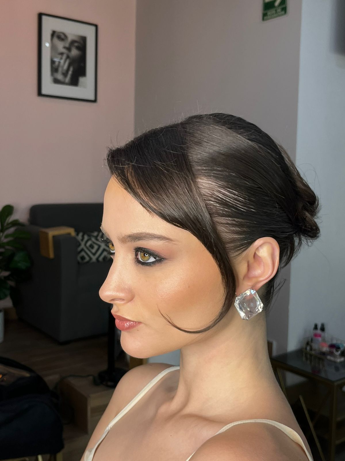 Maquillaje de novia natural con peinado suelto y ondas — servicio a domicilio CDMX